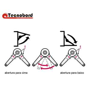 Articulador Duo Standard . Duo Forte para portas de madeira ou com perfil de alumínio - 2