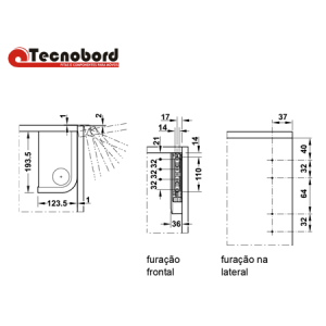 Articulador Free para portas de madeira ou com perfil de aluminio - 2